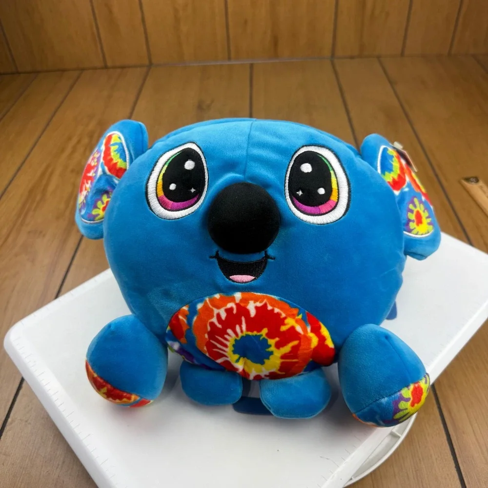 Crayola Tie Dye Koala Blue Plush Stuffed‎ Animal Toy 2022 82-0724-0-001 NWT